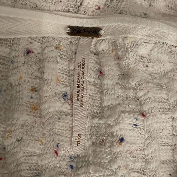 Free People Baja Babe Hacci Hooded Knit Sweater Womens Size Small Oversized - Picture 2 of 13